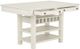 Standard Furniture Chesapeake Bay Antique White Counter Height Dining Table with Storage-2