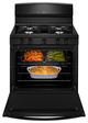 Amana® 30" Black Free Standing Gas Range-2
