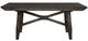 Liberty Furniture Double Bridge 5-Piece Dark Chestnut/Gray Trestle Table Set-2