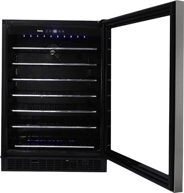 Danby® 24" 5.7 Cu. Ft. Stainless Steel Built-In Wine Cooler-3