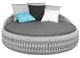 CabanaCoast® Customizable Trellis Aluminum/Natural Fiber Outdoor Daybed-1