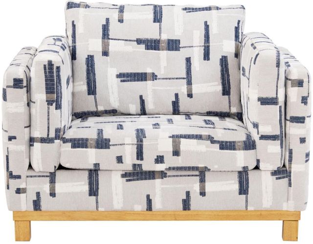 Legends Home Dovetail Blue/Gray Accent Chair-2