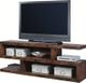 aspenhome® Contemporary Alder Lifestyle Tobacco 74" Open S Console-0