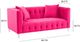 TOV Furniture Bea Hot Pink 66" Loveseat-2