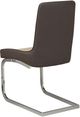 Brassex Inc. Donatello 2-Piece Brown/Chrome Dining Chair Set-1