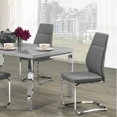 Mazin Furniture Jason Gray Side Dining Chair-2