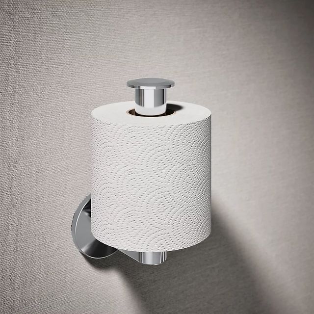 KOHLER® Components® Polished Chrome Vertical Toilet Paper Holder-1
