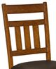 A-America® Mason Macciato Upholstered Slatback Side Chair-1