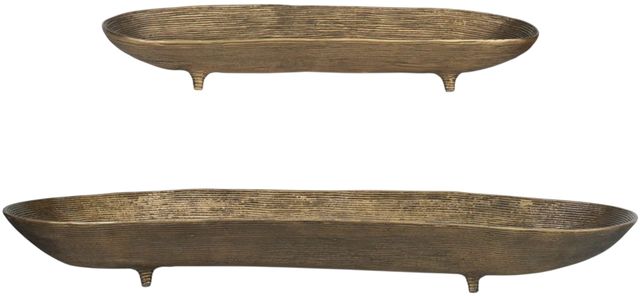 Uttermost® Stratum 2-Piece Antique Brass Bowls Set-0