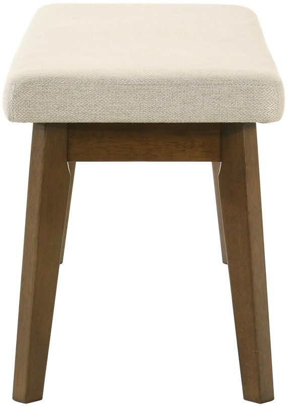 Crown Mark Rolstan Beige/Brown Dining Bench-3