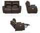 La-Z-Boy® Cassian Powder Power Reclining Loveseat with Headrest-2