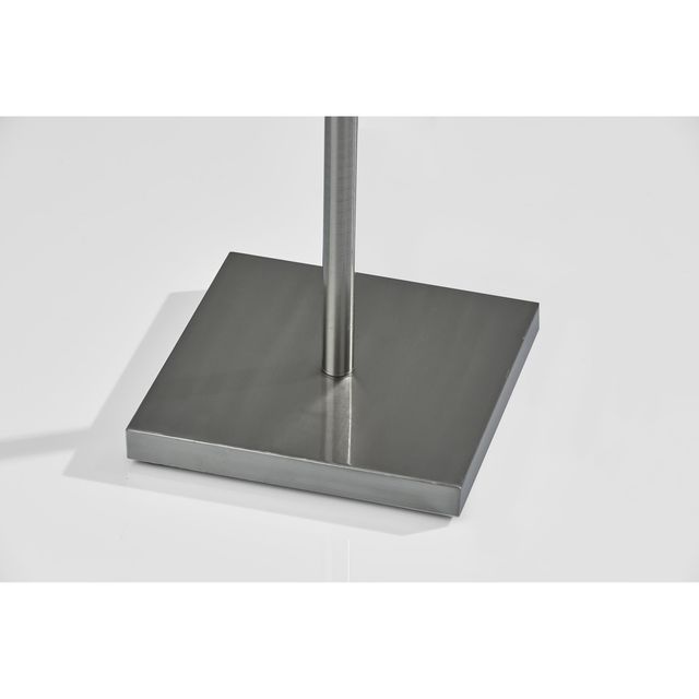 Adesso® Natalie Black/Smoked Glass Floor Lamp-1