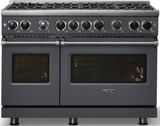 Viking® 7 Series 48" Cast Black Pro Style Natural Gas Range-2