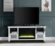 ACME Furniture Noralie Mirrored TV Stand with Fireplace-1