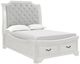 New Classic® Home Furnishings Lyndhurst Vintage White California King Panel Storage Bed-0