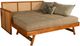 Kodiak Furniture Abaco Taxi Woodsmoke/Honey Twin Daybed with Pop Up and Mattresses-0