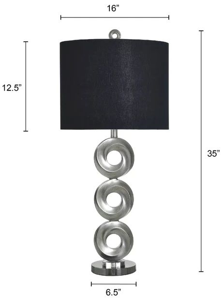Stylecraft Infinate Silver Table Lamp-2