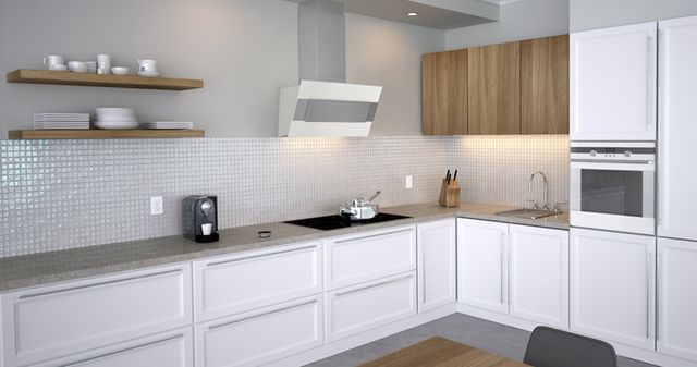 Zephyr ARC Incline 31.5" White with Stainless Steel Wall Hood-4