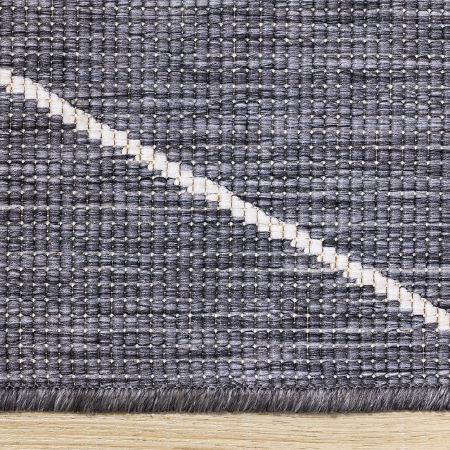 Kalora Interiors Bristol Cream/Grey 5'x8' Style 1 Indoor/Outdoor Area Rug-2