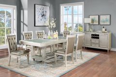 Furniture of America® Adelina 7-Piece Champagne/Warm Gray Dining Set