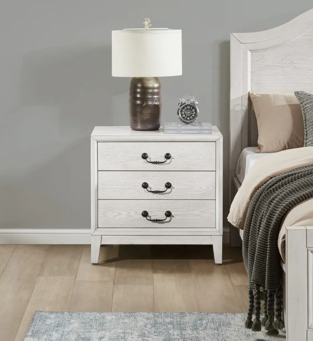 Flexsteel® Arlington Rustic White 3-Drawer Nightstand-1