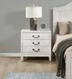 Flexsteel® Arlington Rustic White 3-Drawer Nightstand-1