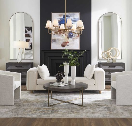 Uttermost® Repose Ivory Oversized Bench-1
