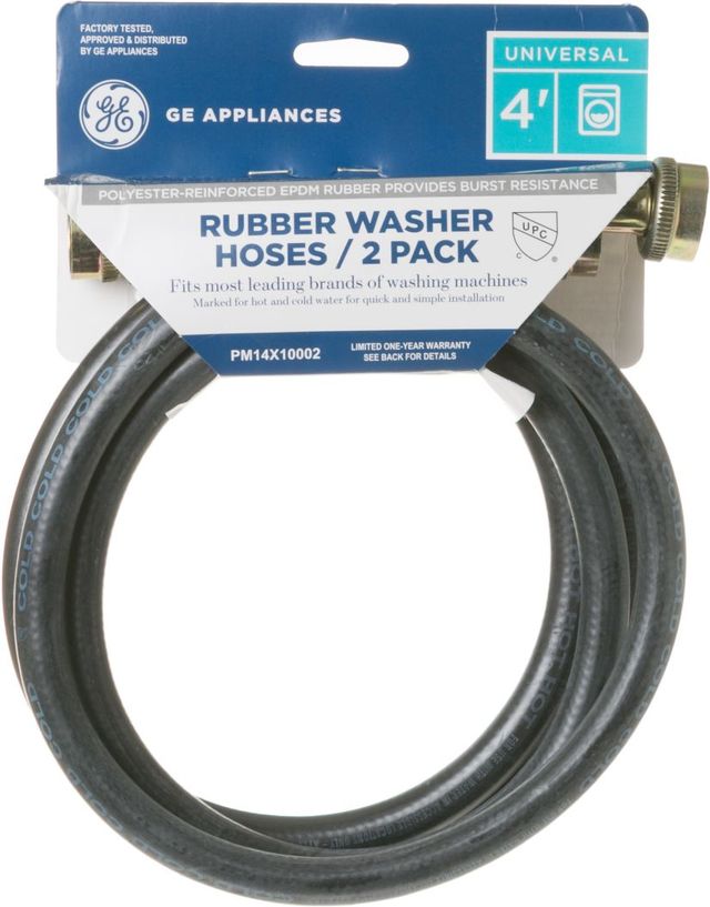 GE® 2 Pack 4' Rubber Washer Hoses -1