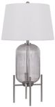 Cal® Lighting & Accessories Belleville Brushed Steel Table Lamp-0