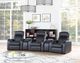 Coaster® Cyrus Black Home Theater Upholstered Recliner-2