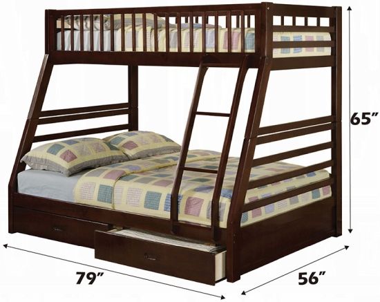 ACME Furniture Jason Espresso Youth Twin/Full Bunk Bed-2