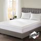 Olliix by Sleep Philosophy White California King 4" Gel Memory Foam with 3M Cover Mattress Topper-1