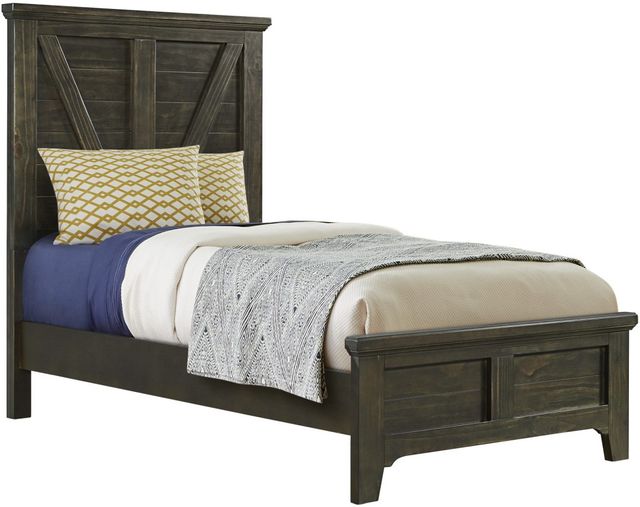 Intercon Tahoe River Rock Youth Twin Panel Bed-1