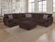 Franklin™ Donegal Frenzy Chocolate Square Ottoman-1