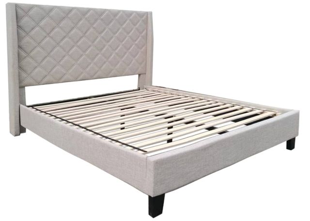 Mazin Furniture Briar Beige Full Upholstered Platform Bed-2