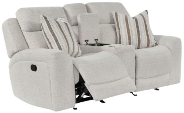 Corinthian Furniture Ada Pearl Power Glider Reclining Loveseat with Console-0