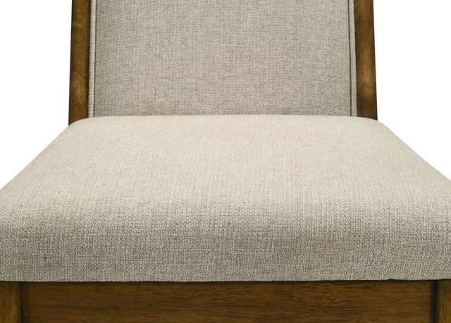 Crown Mark Hollister Beige/Brown Upholstered Dining Side Chair-4