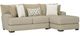 Albany Industries 2-Piece Tweed Toast Right-Arm Facing Chaise Sectional -0