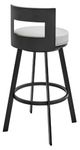 Armen Living Lynof Black/Light Grey Counter Stool-2