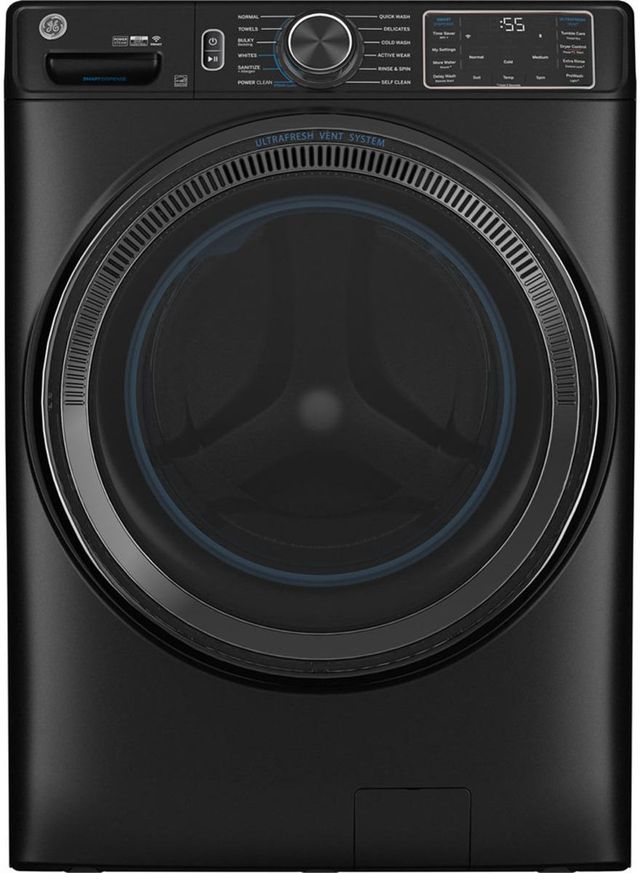 GE® 5.8 Cu. Ft. Carbon Graphite Front Load Washer-0