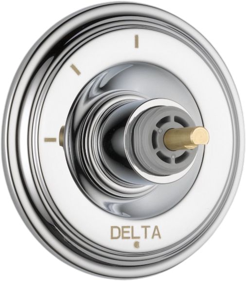 Delta Cassidy® Chrome 3-Setting Less Handle 2-Port Diverter Trim -0