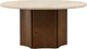 Dovetail Furniture Oja Brown/Cream Round Dining Table-0