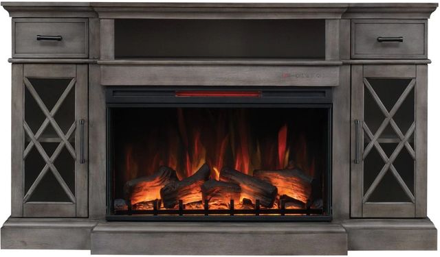 ClassicFlame® Hamilton™ Weathered Gray 36" TV Stand with Fireplace-3