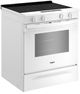 Whirlpool® 30'' White Smart Slide-In Electric Range with Air Cooking Technology and Steam Clean-2