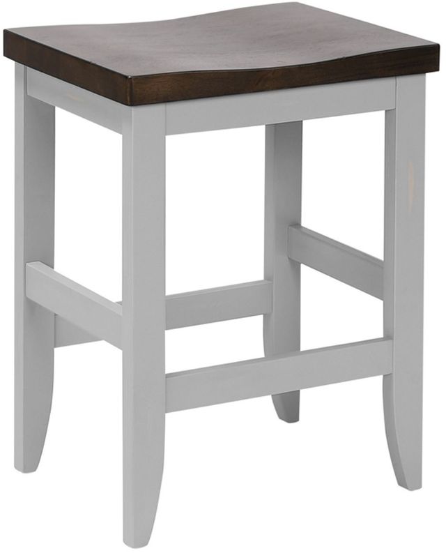 TEI St. Helen Grey/Walnut 24" Bar Stool-0
