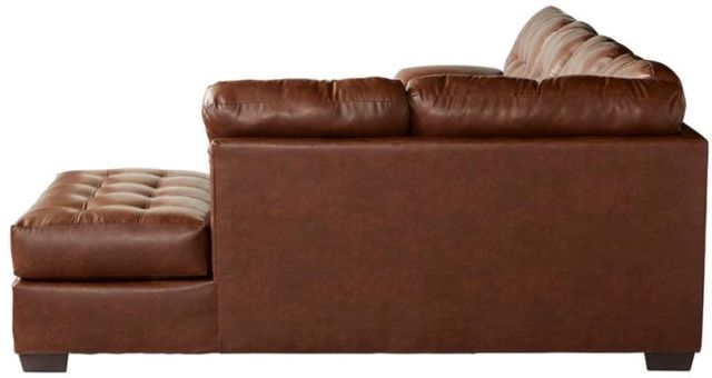 Hughes Furniture® 16900 2-Piece San Marino Hazelnut Right-Arm Facing Sectional and Chaise-3