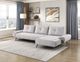 Homelegance® Dominic 2-Piece Light Gray Right-Arm Facing Sectional and Chaise-1