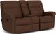 Flexsteel® Davis Molasses Reclining Loveseat with Console-0