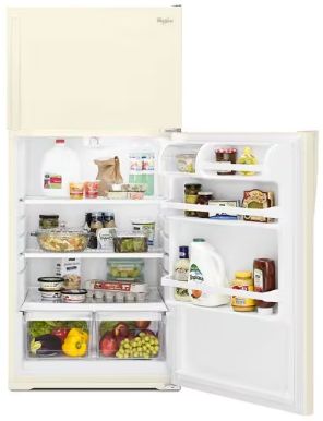 Whirlpool® 28" 14.3 Cu. Ft. Biscuit-on-Biscuit Top Freezer Refrigerator-3