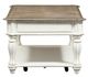 Liberty Furniture Magnolia Manor Weathered Bark Lift Top Cocktail Table with Antique White Base-4